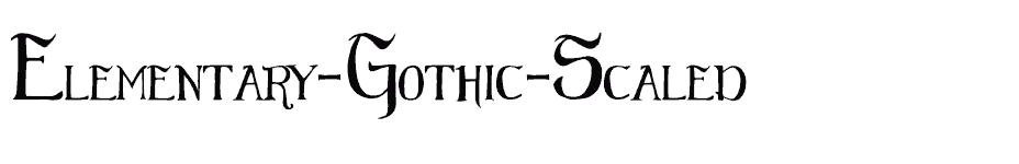 font Elementary-Gothic-Scaled download