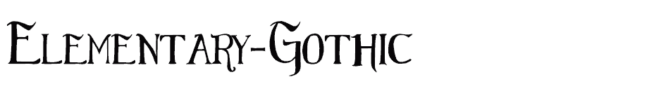font Elementary-Gothic download