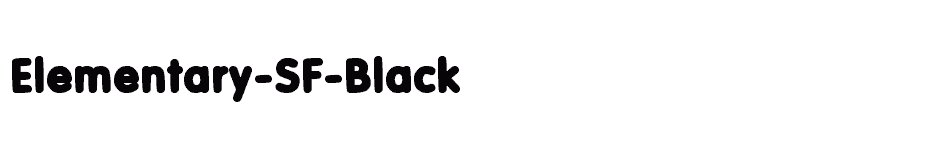 font Elementary-SF-Black download