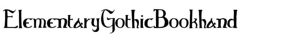 font ElementaryGothicBookhand download