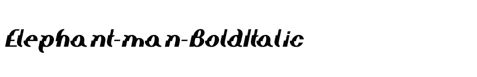 font Elephant-man-BoldItalic download