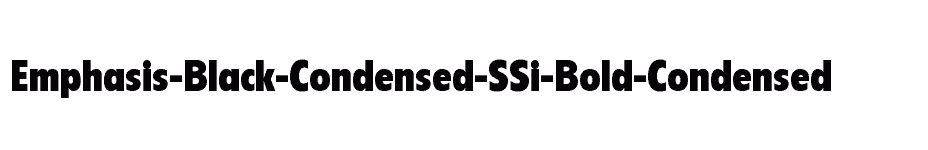 font Emphasis-Black-Condensed-SSi-Bold-Condensed download