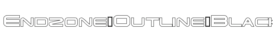 font Endzone-Outline-Black download