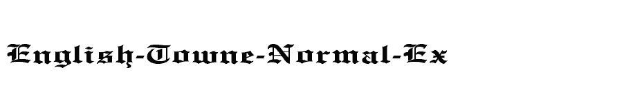 font English-Towne-Normal-Ex download