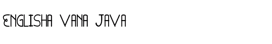 font English-van-Java download