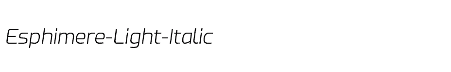 font Esphimere-Light-Italic download