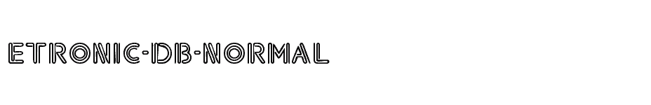font Etronic-DB-Normal download