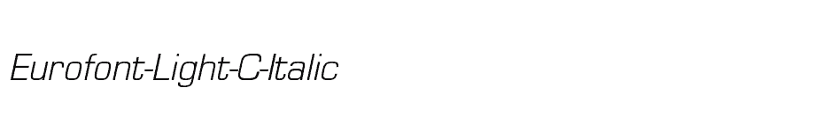 font Eurofont-Light-C-Italic download