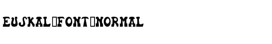 font Euskal-Font-Normal download