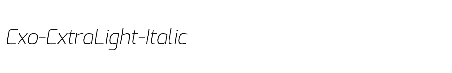 font Exo-ExtraLight-Italic download