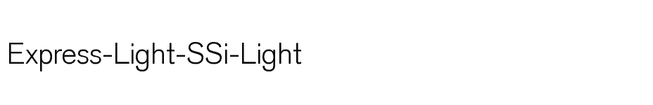 font Express-Light-SSi-Light download