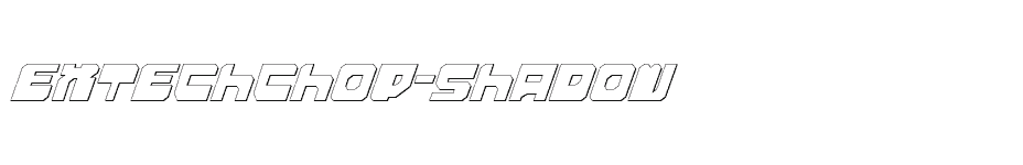 font Extechchop-Shadow download