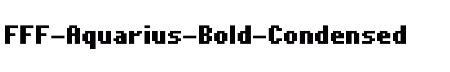 font FFF-Aquarius-Bold-Condensed download