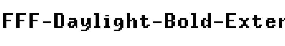 font FFF-Daylight-Bold-Extended download