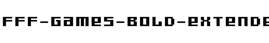 font FFF-Games-Bold-Extended- download