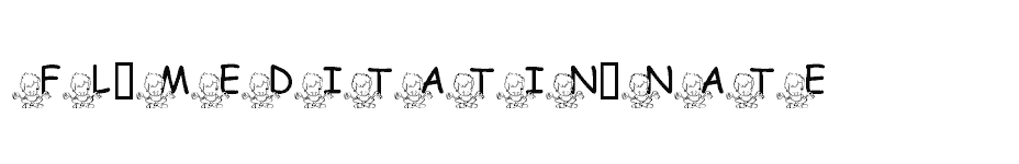 font FL-Meditatin-Nate download