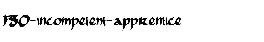 font FSO-incompetent-apprentice download