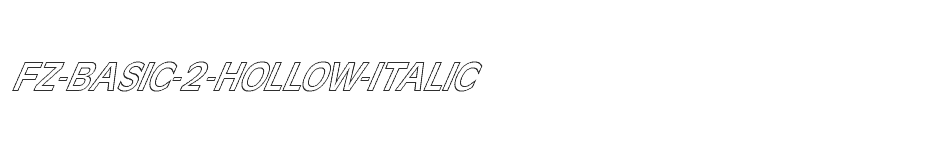 font FZ-BASIC-2-HOLLOW-ITALIC download