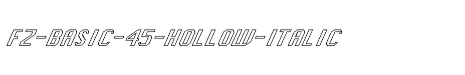 font FZ-BASIC-45-HOLLOW-ITALIC download