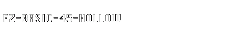 font FZ-BASIC-45-HOLLOW download
