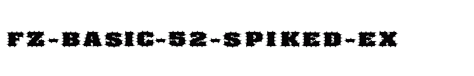font FZ-BASIC-52-SPIKED-EX download