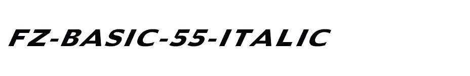 font FZ-BASIC-55-ITALIC download