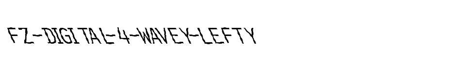 font FZ-DIGITAL-4-WAVEY-LEFTY download