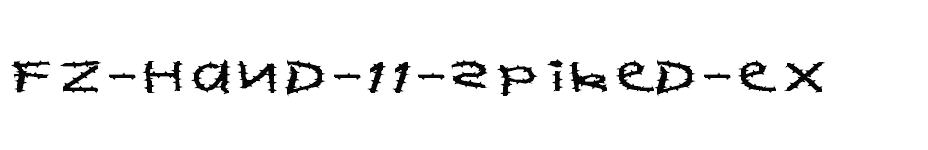font FZ-HAND-11-SPIKED-EX download