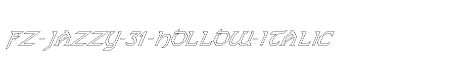 font FZ-JAZZY-31-HOLLOW-ITALIC download