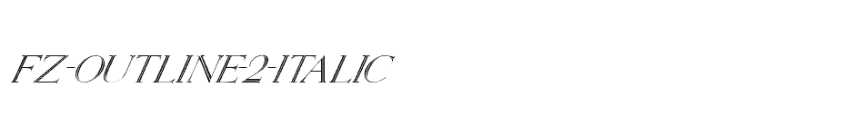 font FZ-OUTLINE-2-ITALIC download