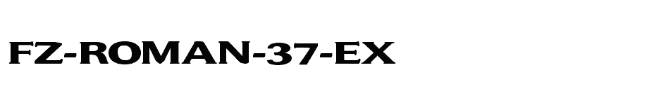 font FZ-ROMAN-37-EX download