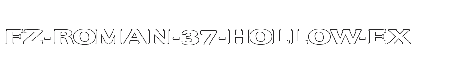 font FZ-ROMAN-37-HOLLOW-EX download