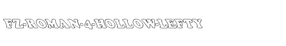 font FZ-ROMAN-4-HOLLOW-LEFTY download