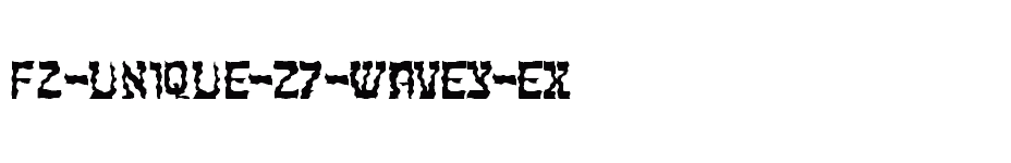 font FZ-UNIQUE-27-WAVEY-EX download