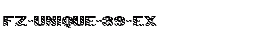 font FZ-UNIQUE-39-EX download