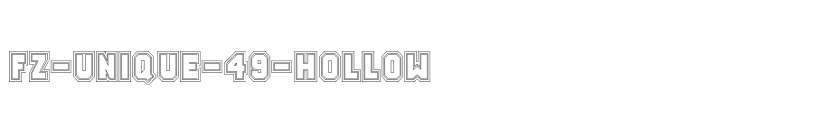 font FZ-UNIQUE-49-HOLLOW download