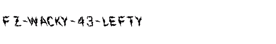 font FZ-WACKY-43-LEFTY download