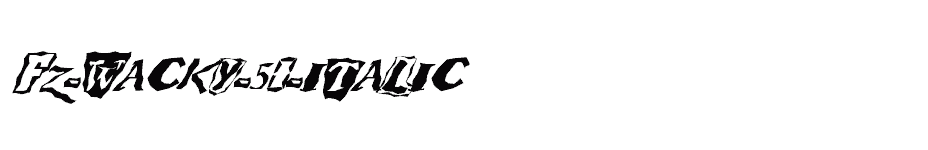 font FZ-WACKY-50-ITALIC download