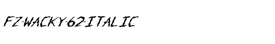 font FZ-WACKY-62-ITALIC download