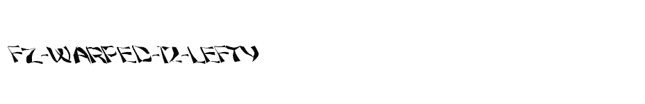 font FZ-WARPED-12-LEFTY download