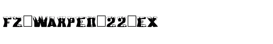 font FZ-WARPED-22-EX download