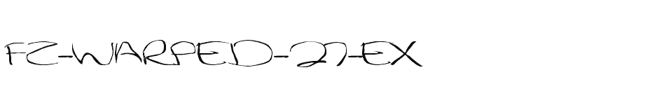 font FZ-WARPED-27-EX download