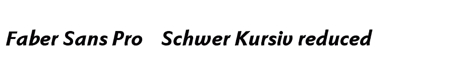 font Faber-Sans-Pro-86-Schwer-Kursiv-reduced download