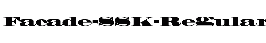 font Facade-SSK-Regular download