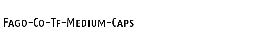 font Fago-Co-Tf-Medium-Caps download