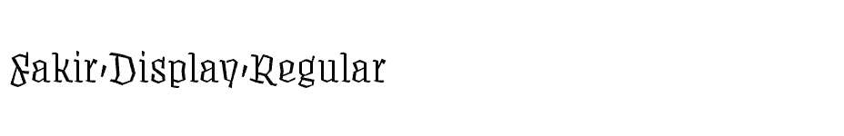 font Fakir-Display-Regular download