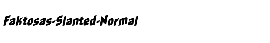 font Faktosas-Slanted-Normal download