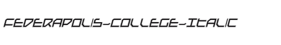 font Federapolis-College-Italic download