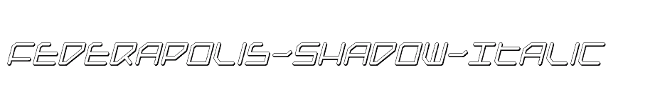 font Federapolis-Shadow-Italic download