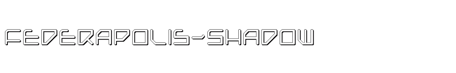 font Federapolis-Shadow download